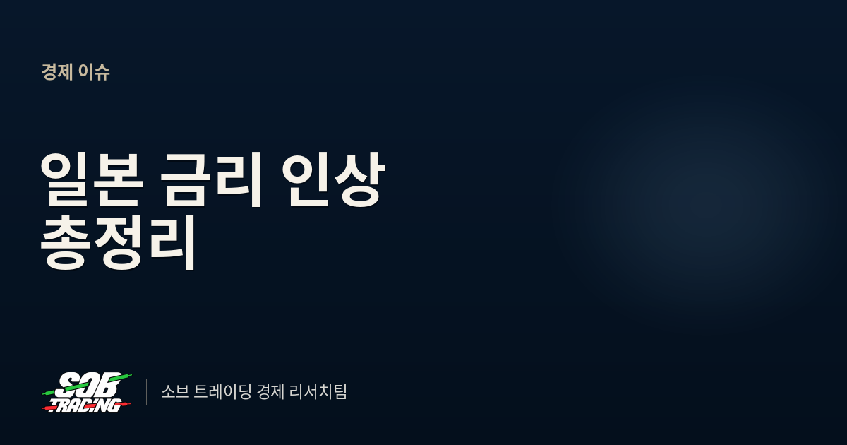 일본 금리 인상 총정리 | 기준금리 1.25%, 10월 추가 인상과 엔캐리 청산 가능성